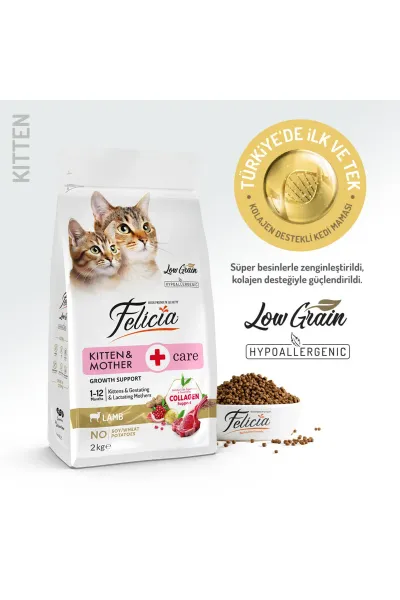 Kitten Mother & Kitten Kuzu Etli Yavru Kedi Maması 2 Kg