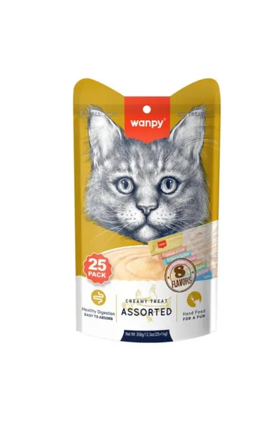 Karışık 8 Lezzetli Krema Kedi Ödülü 25*14 gr
