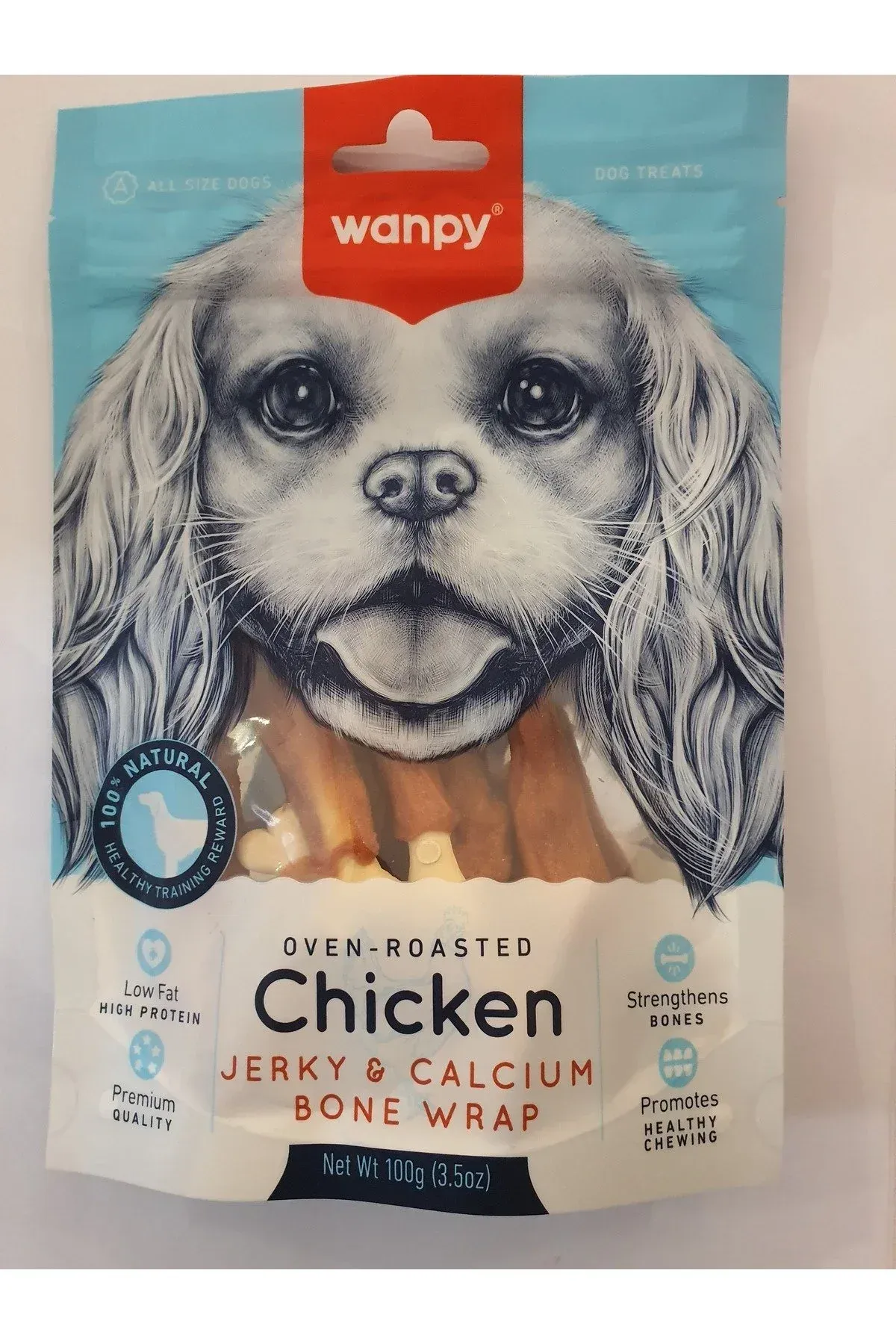 PATİLİMARKET köpek ödülü chicken jerky calcium bone wrap