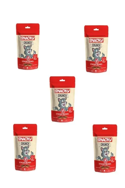 Crunch Strong Bones Güçlü Kemikler Için Tavuklu Ve Peynirli Kedi Ödül Maması 60gr X 5 Adet