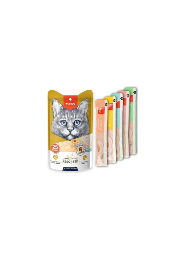 45 Adet x 14 gr Karışık Krema Sıvı Kedi Ödül Maması Lezzetli ve Sağlıklı