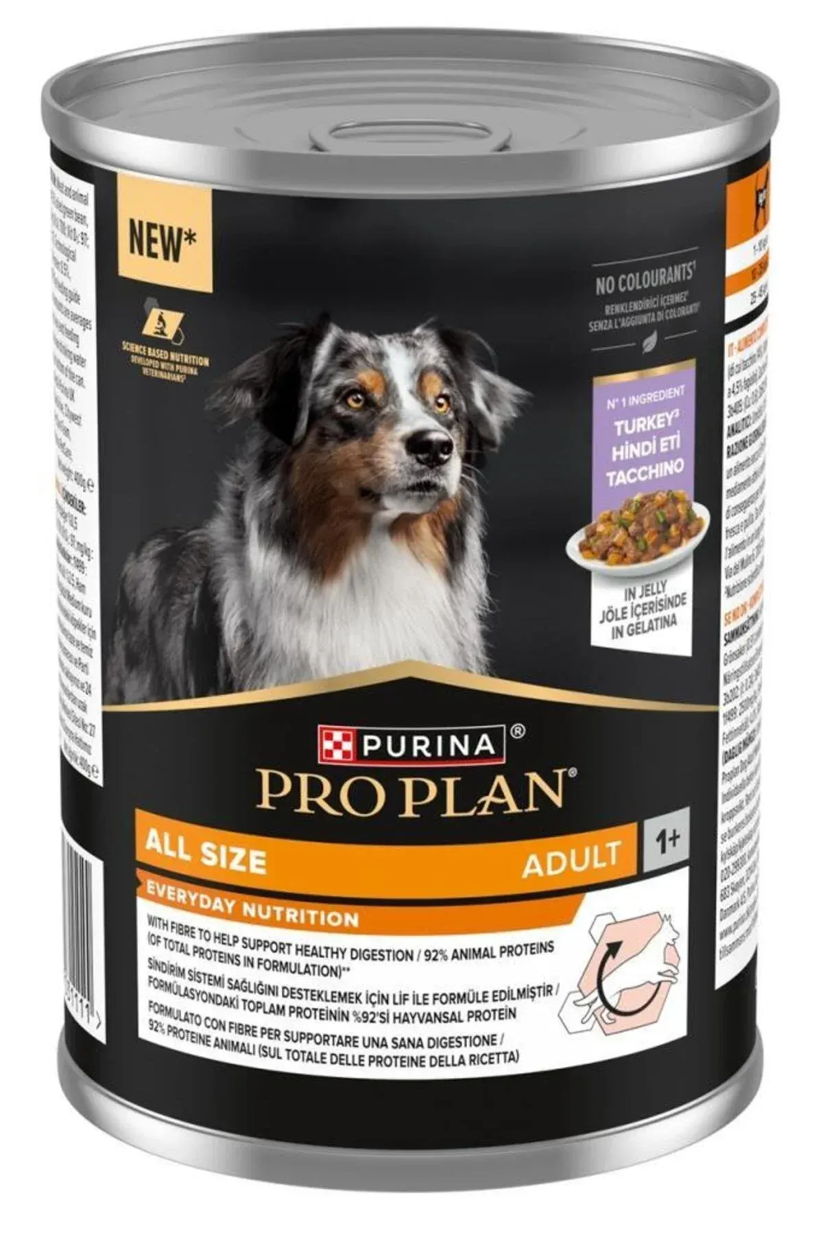 Hindi Etli Yetişkin Köpek Konservesi 400 Gr