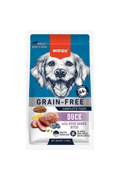 Tahılsız Süper Premium %89 Hayvansal Protein İçerikli Ördekli 1.5 Kg Yetişkin Köpek Maması