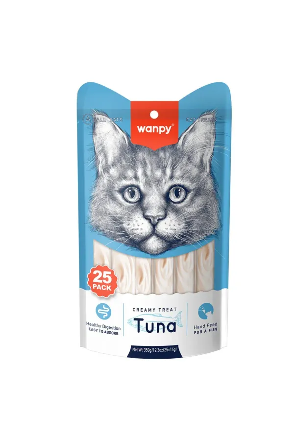 Ton Balıklı 25*14gr Krema Kedi Ödülü RAC-054