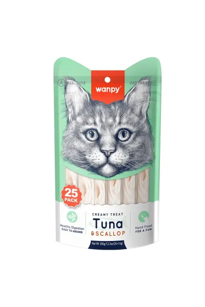 Ton Balıklı ve Deniz Taraklı Sıvı Kedi Ödülü 1 Adet-25x14 Gr