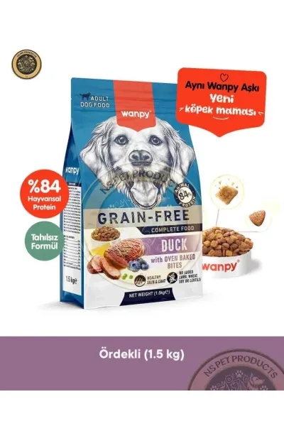 Tahılsız Ördek Etli Yetişkin Köpek Maması 1.5 kg