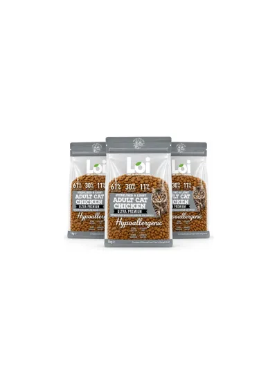 Sterilised & Light Tavuklu Kısır Kedi Maması 3 x 1 kg