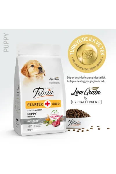 Kolajen Destekli Hipoalerjenik Kuzulu Yavru Köpek Maması 3 kg