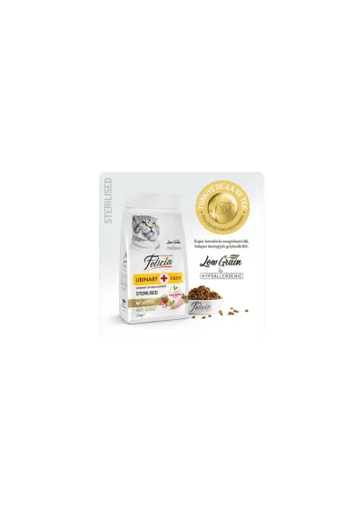2 kg Tavuklu Kolajenli Kısır Kedi Maması Hypoallergenic Premium Kalite İçerik