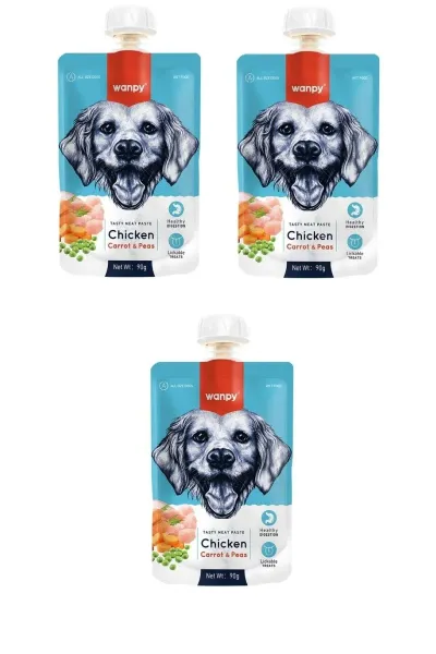 Taze Tavuklu&havuçlu Köpek Et Ezmesi 90 gr X 3 Adet