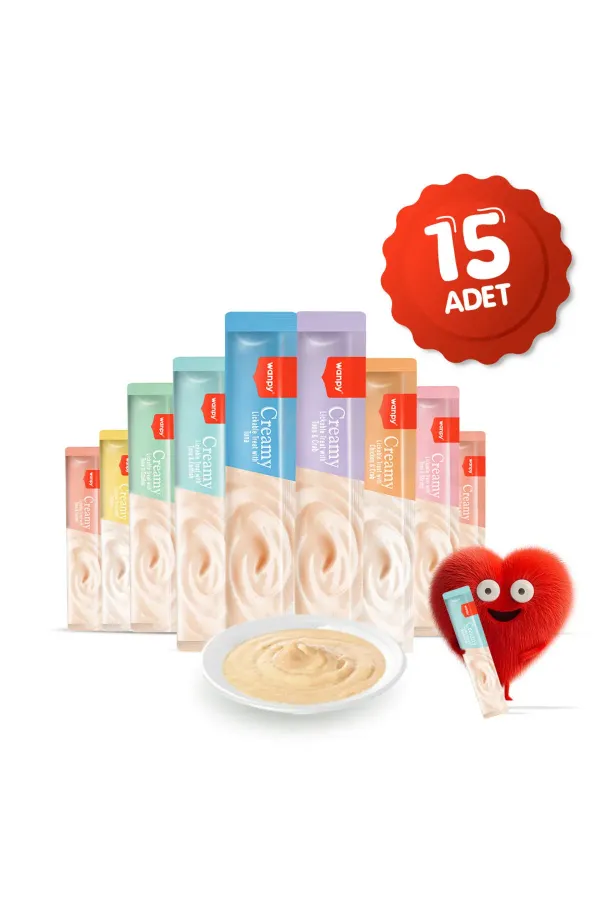 Krema Kedi Ödül Maması 14gr (15 Adet) (Karışık Çeşitli)
