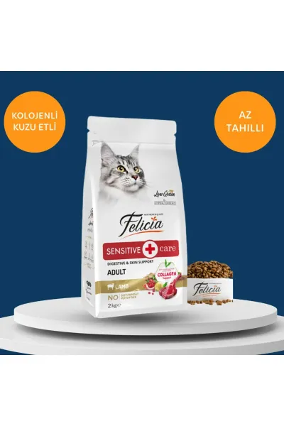 Düşük Tahıllı Hipoalerjenik Kuzu Etli Yetişkin Kedi Maması 2 kg (Low Grain)