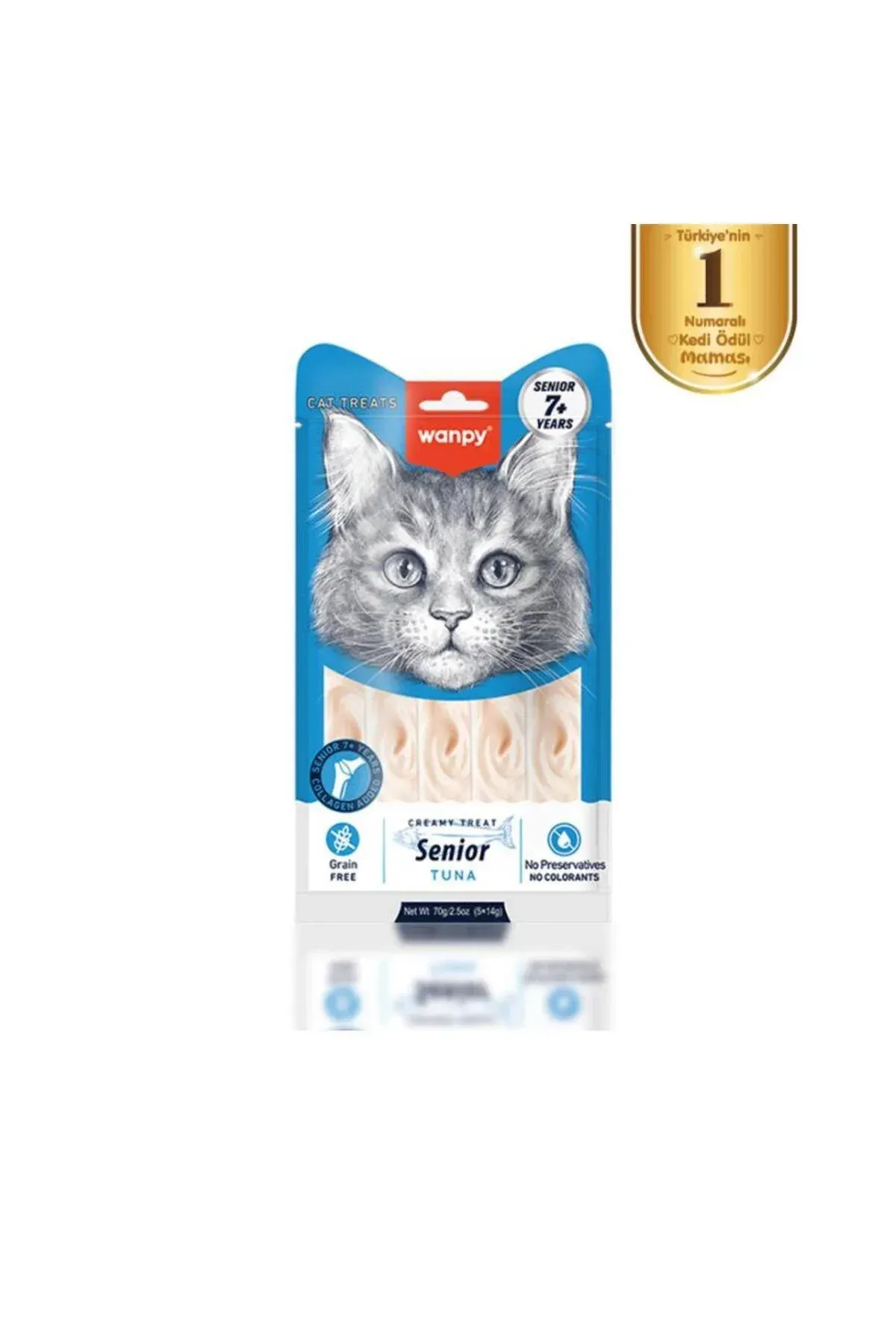 Ton Balıklı 7+ Yaş Kedi Krema Ödülü 5×14 Gr