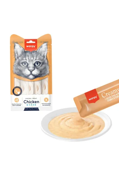 Tavuklu&Yengeçli Krema Kedi Ödülü 14Gr*5 Adet