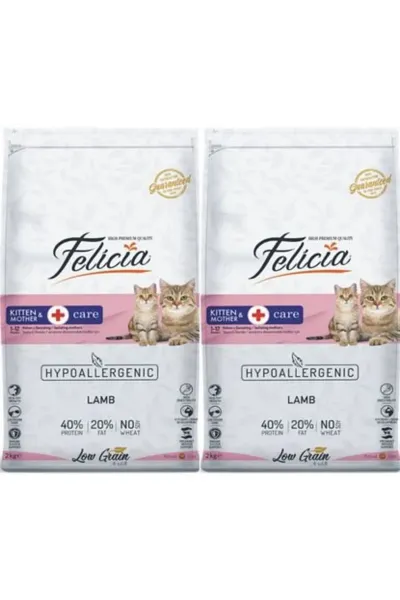 Kuzu Etli Hypoallergenic Kitten & Mather Anne Yavru Kedi Maması 2 Kg. X 2 Adet