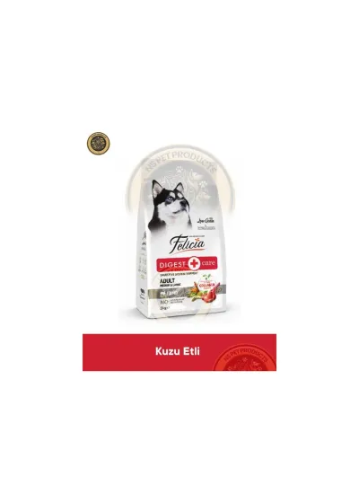 Digest Care Adult Lamb-Collagen Medium & Large 3 kg (Az Tahıllı & Hipoalerjenik Kuzu Etli Yetişkin Köpek Maması Orta ve Büyük Irklar için)