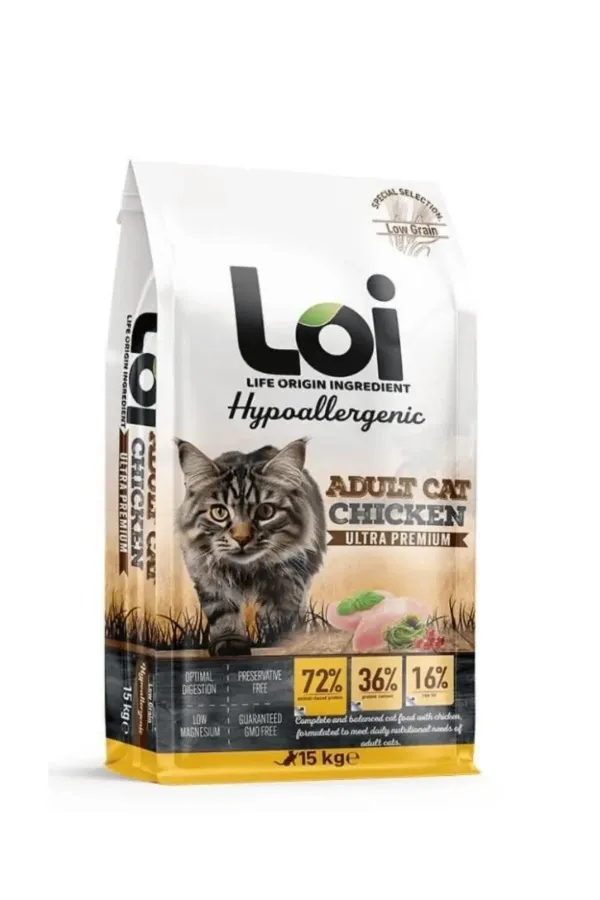 Yetişkin Tavuklu Kedi Maması 15kg