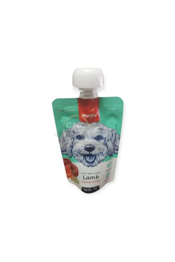 Taze Kuzulu Havuçlu Bezelyeli Et Ezme Sıvı Köpek Maması Ödül 90 G