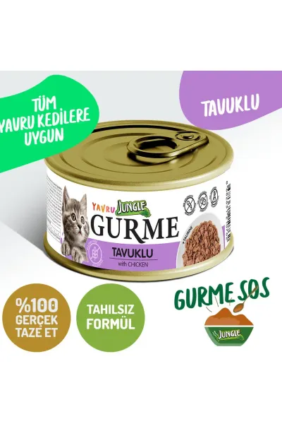 Gurme 85g Yavru Tavuklu Kedi Konserve