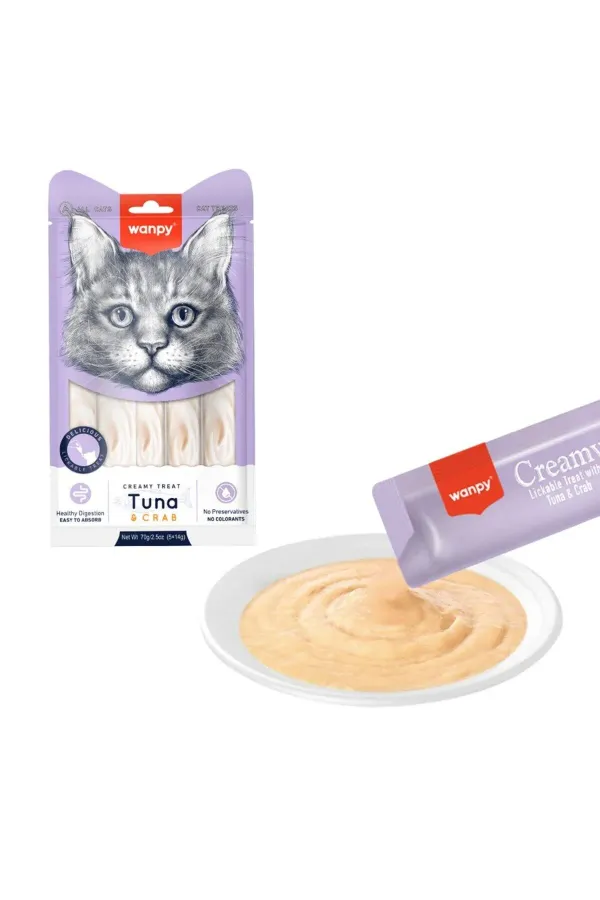 Ton Balıklı&Yengeçli Krema Kedi Ödülü 14Gr*5 Adet