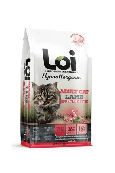 Yetişkin Kuzu Etli Kedi 15kg