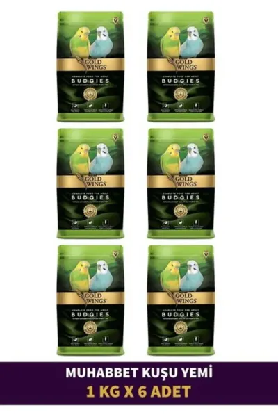 Muhabbet Kuşu Yemi 1 Kg X 6 Adet