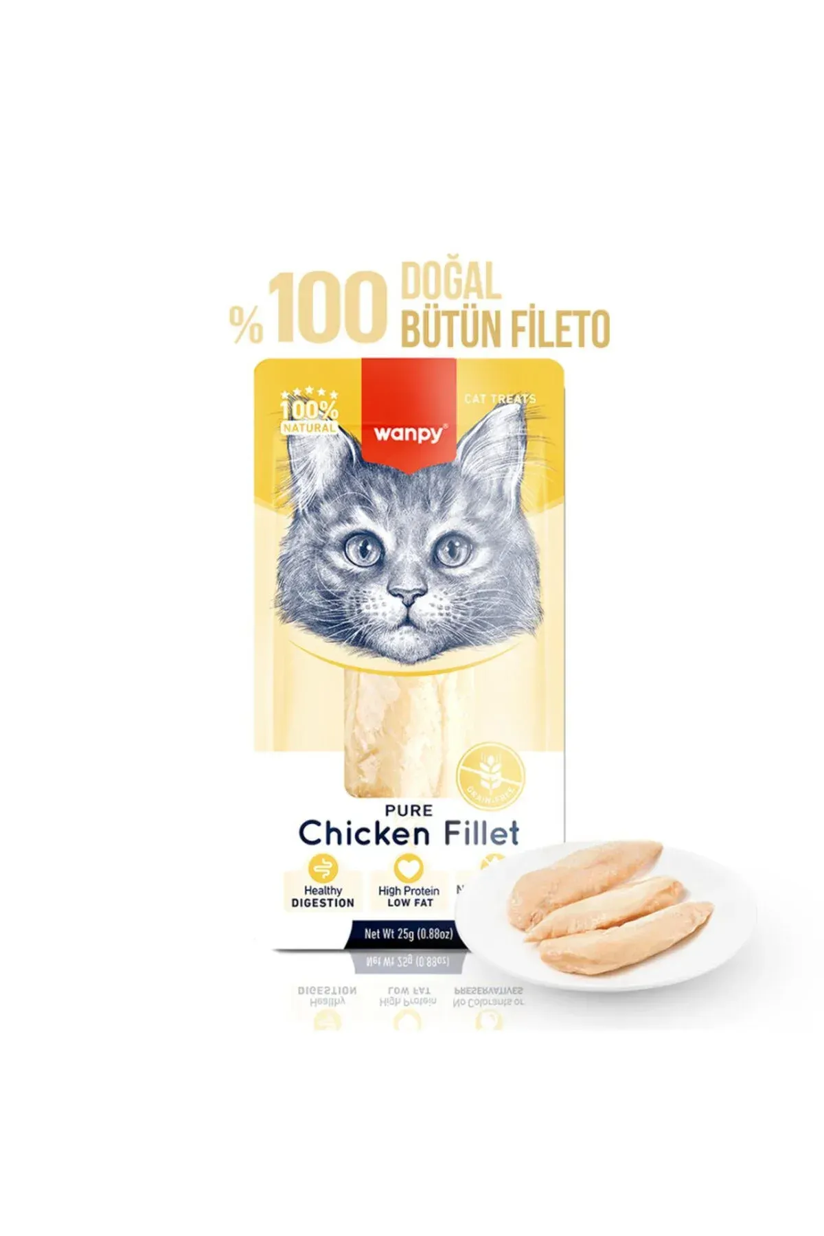 Tavuk Fileto 25g Kedi Ödülü (6 Adet)