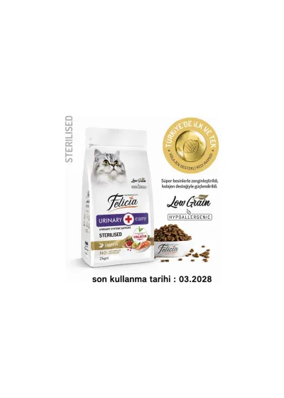Kolajen Destekli Hipoalerjik Somonlu Kısırlaştırılmış Yetişkin Kedi Maması 2 kg