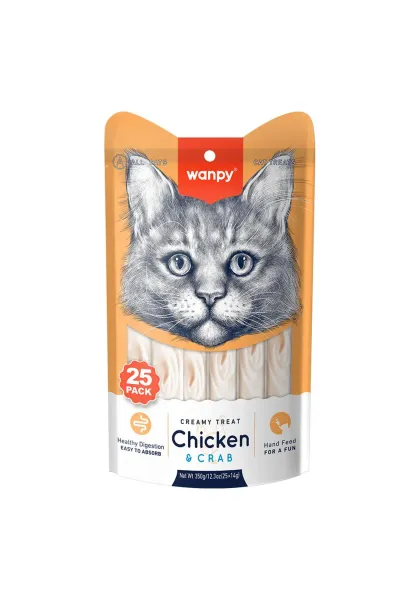 Tavuklu ve Yengeçli Krema Kedi Ödülü 25x14 Gr