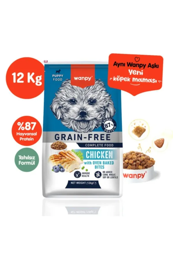 Tahılsız Puppy Tavuklu Yavru Köpek Maması 12 kg