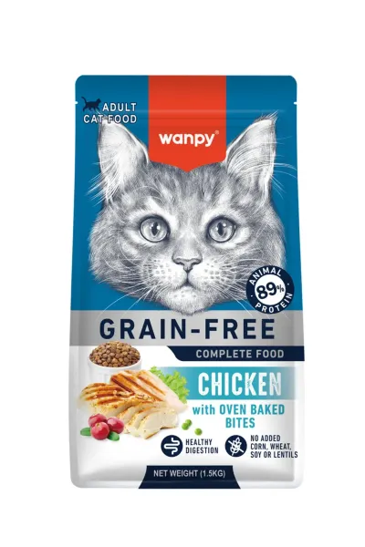 Tahılsız Tavuklu Yetişkin Kedi Maması 1,5 kg