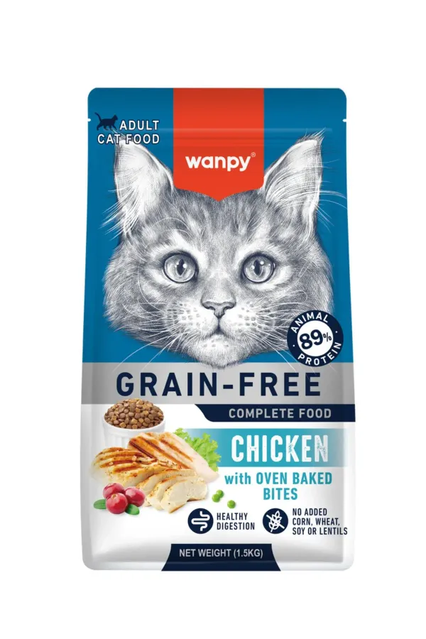 Tahılsız Tavuklu Yetişkin Kedi Maması 1,5 kg