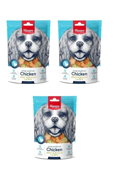 Bisküvi Üzeri Tavuk Sargılı Köpek Ödülü 100 gr 3 Adet