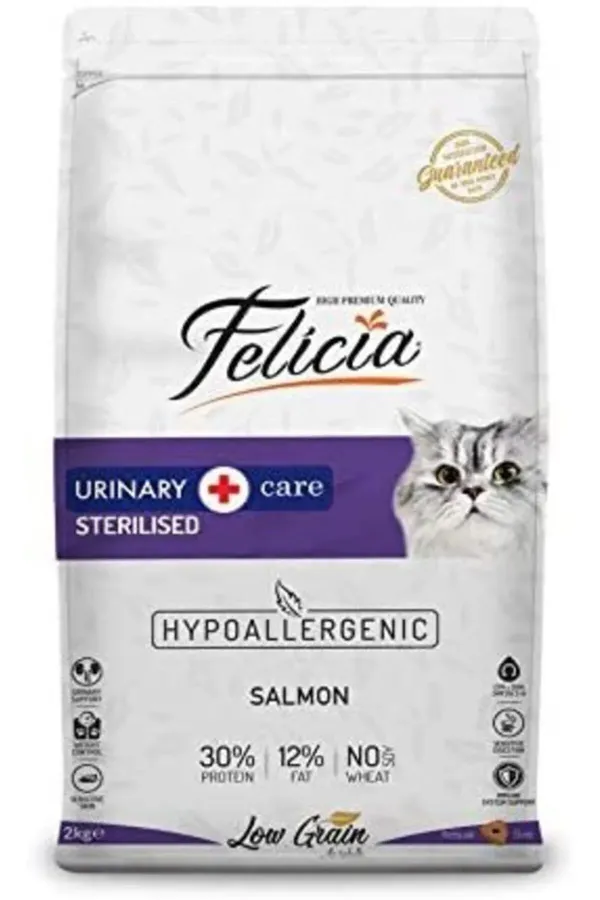 Hipoalergenic Az Tahıllı Kısır Somonlu Kedi Maması 2kg