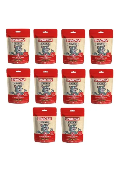 Crunch Kedi Ödülü Tavuk & Peynirli Strong Bones 60 Gr. X 10 Adet