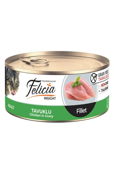 Tahılsız 85 gr Tavuklu Fileto Yaş . Kedi Maması