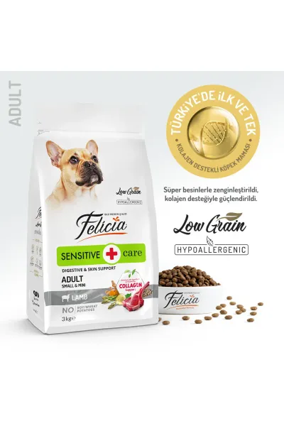 3 Kg Yetişkin Kuzulu Small/Mini Az Tahıllı HypoAllergenic Köpek Maması