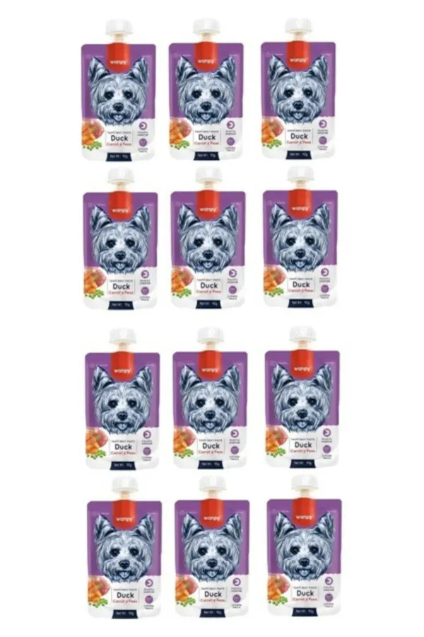 Taze Ördekli & Havuçlu Köpek Et Ezmesi 90 Gr. X 12 Adet