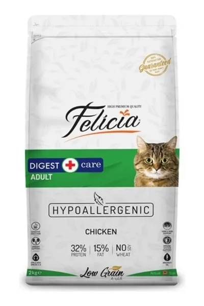 Düşük Tahıllı Hipoalerjenik Tavuklu Yetişkin Kedi Maması 2 kg