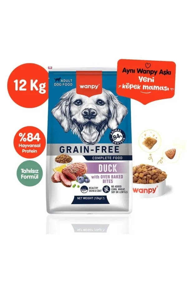 Ördekli Tahılsız Yetişkin Köpek Maması 12 kg