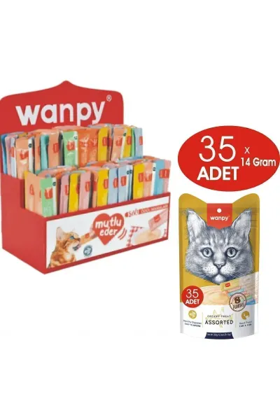 Karışık Sıvı Kedi Ödül Maması 35 Adet X 14 gram