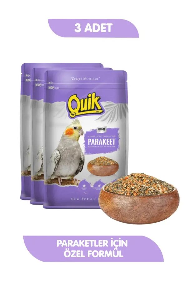 3lü Set Paraket Yemi Yenilenen Formül 750 gr