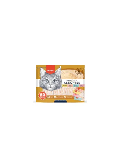 Karışık 4 Lezzetli Krema Kedi Ödülü 50*14 gr RAC-MİX
