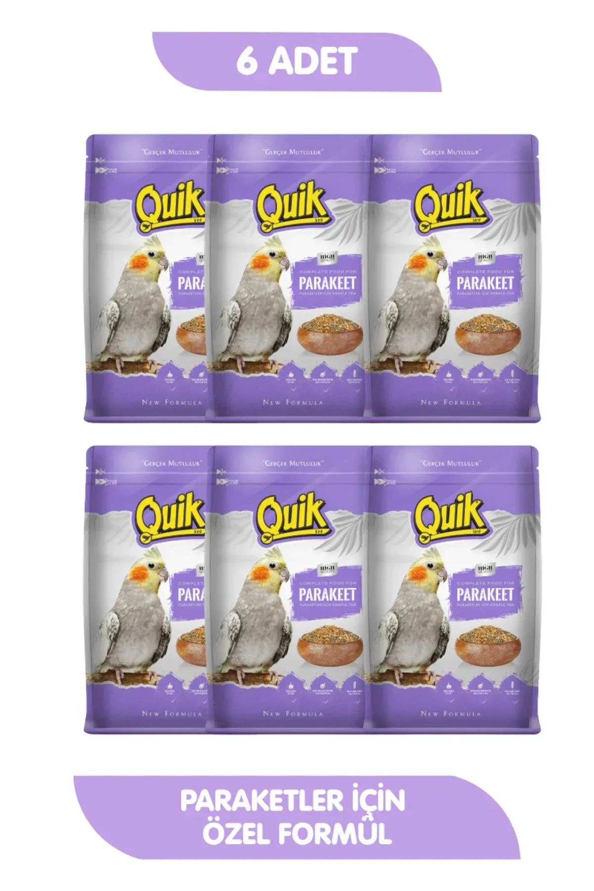6lı Set Paraket Yemi Yenilenen Formül 750 gr