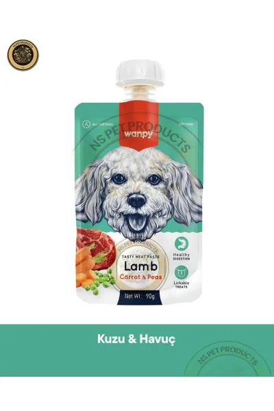Kuzu & Havuç Köpek Et Ezmesi Köpek Ödül Maması 90 gr
