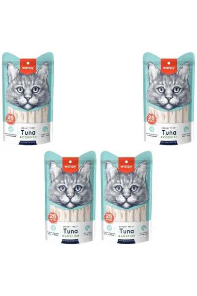 Ton Morina Balıklı Krema Kedi Ödülü 25*14 Gr x 4 Adet