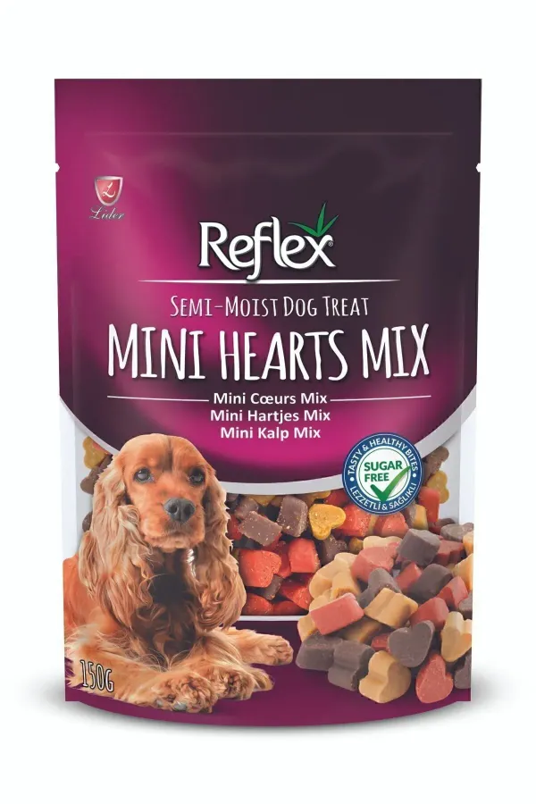 Reflex Plusyarı Yumuşak Ödül Maması Mini Kalp Mix 150 gr