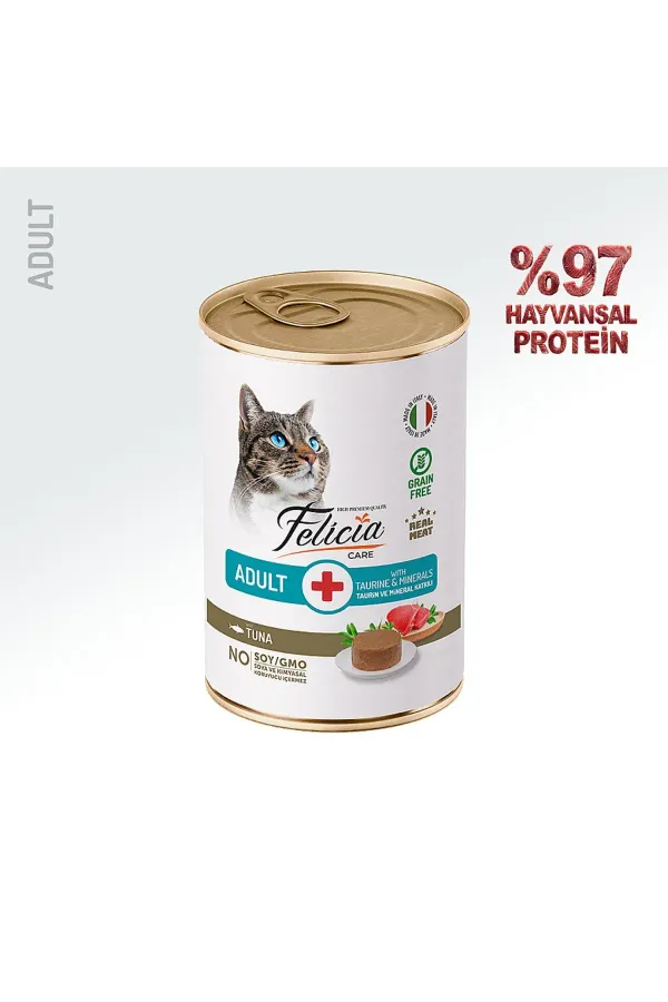 Yetişkin Tahılsız Ton Balıklı Kedi Konserve 400g