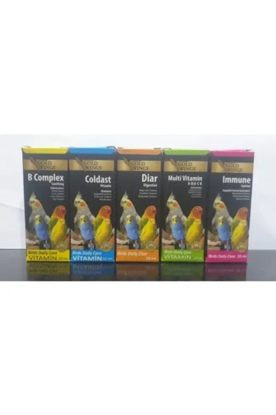 5'li Kuş Vitamin Seti Tüm Kuşlar İçin 20 ml