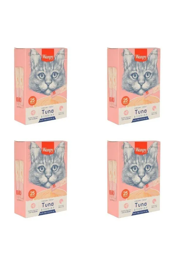 Ton Balığı & Karidesli Sıvı Kedi Ödülü 25x14 Gr X 4 Adet